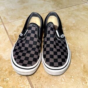Vans Checkered Girls Slides size 13.5 Like New